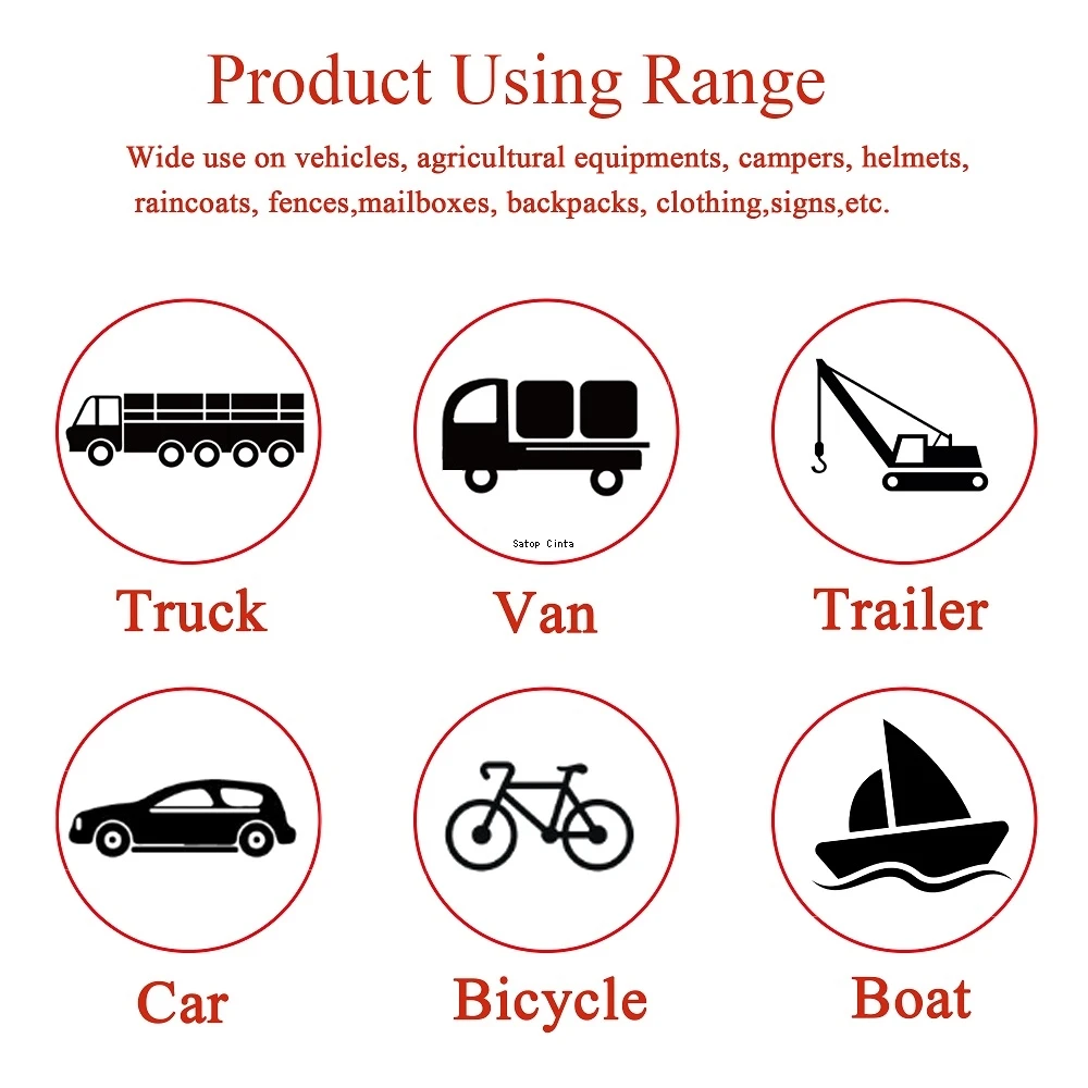 10cm*5m Waterproof Reflective Adhesive Tapes Self-Adhesive Yellow-Red High Visibility Safety Warning Grid Reflectors Car Sticker