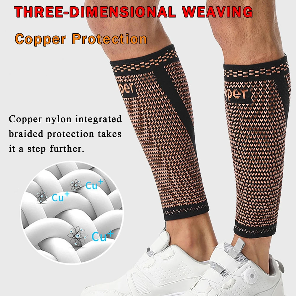 남녀공용 구리 성분 함유 종아리 압박 슬리브 1/2개, - Compression Sleeve Calf 리뷰 및 가격