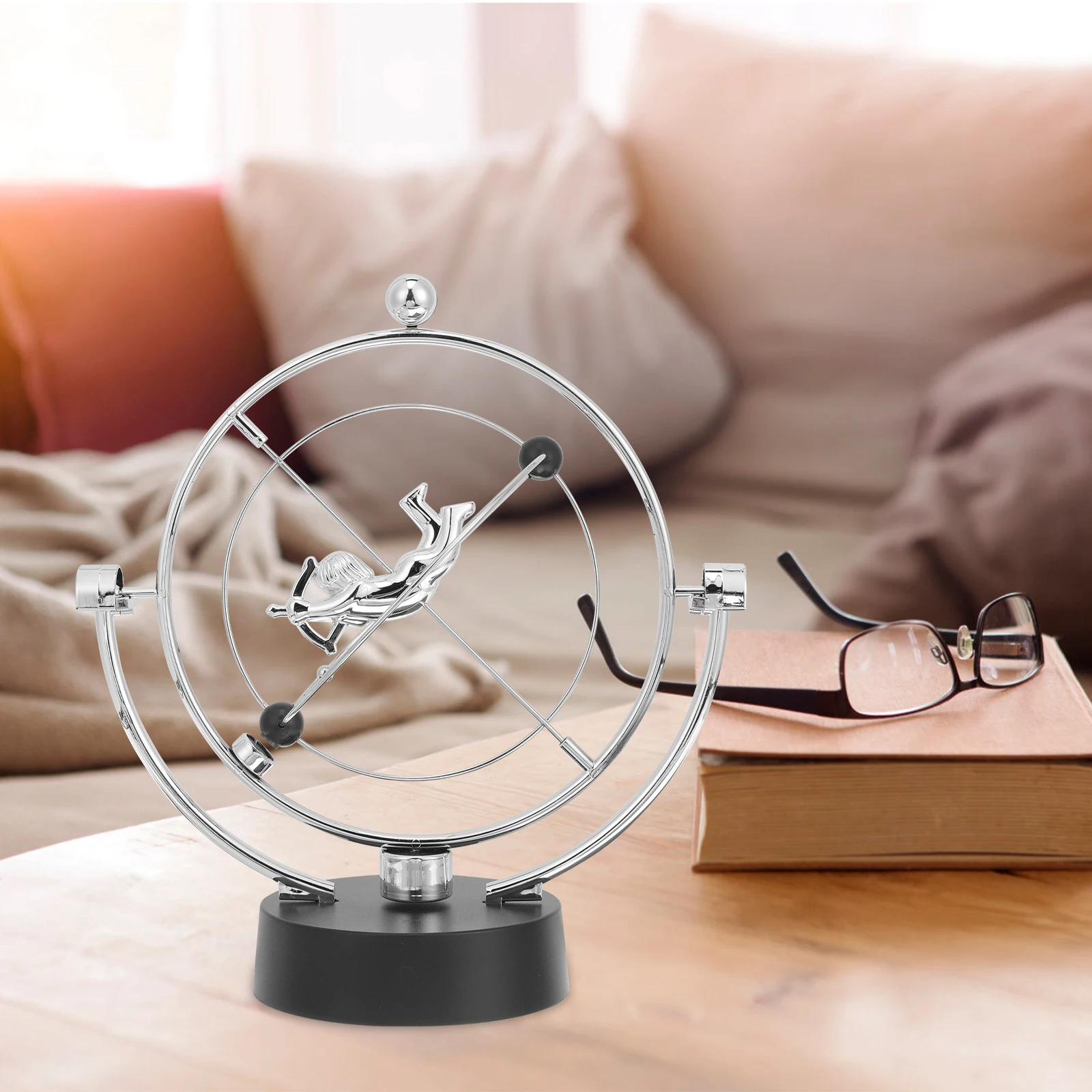 

Perpetual Motion Toy Decompression Desk Gadgets Creative naments Physics Demo Science Gift Swing Design Metal Plastic Long Use