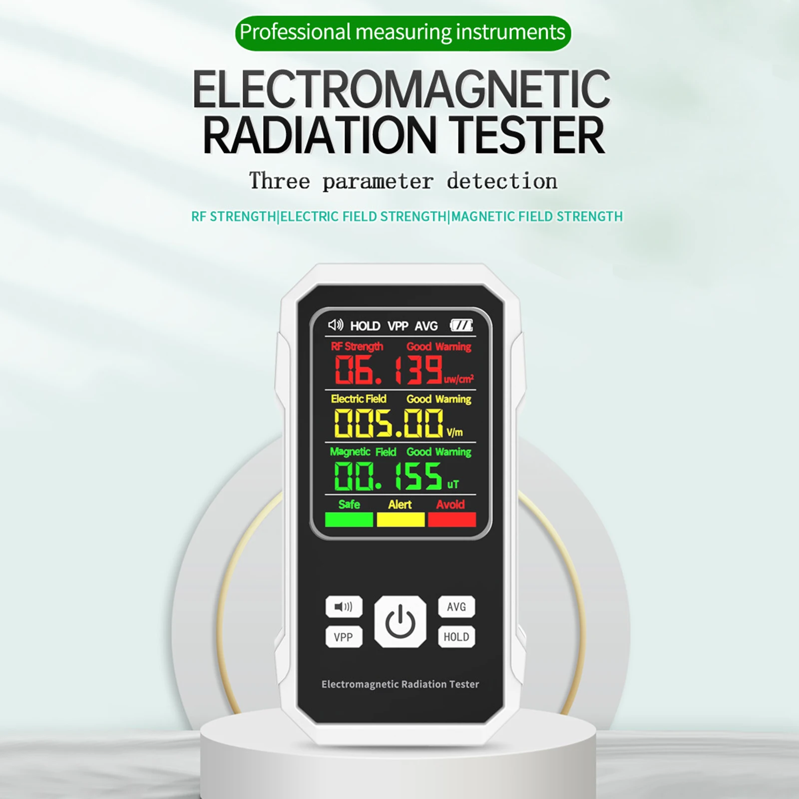 New Electromagnetic Field Radiation Detector Tester Emf Meter Rechargeable Handheld Portable Counter Emission Dosimeter 2023