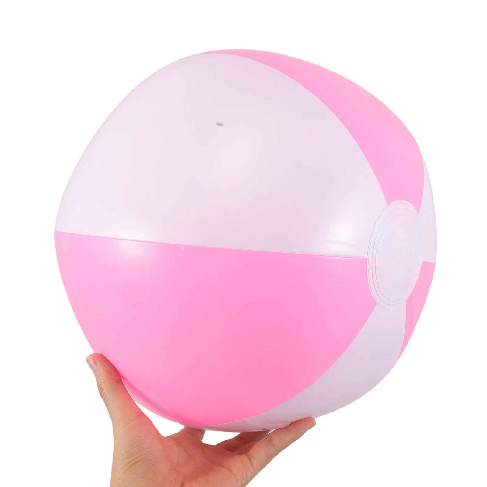 Bola de praia inflável de duas cores, bolas de piscina para festa, decorações de brinquedos aquáticos, suprimentos