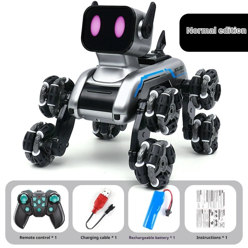 Eight-Wheel Stunt Mechanical Dog Remote Control Toy Gesture Sensing Climbing Shape-Shifting Electric Children  Intelligent Robot