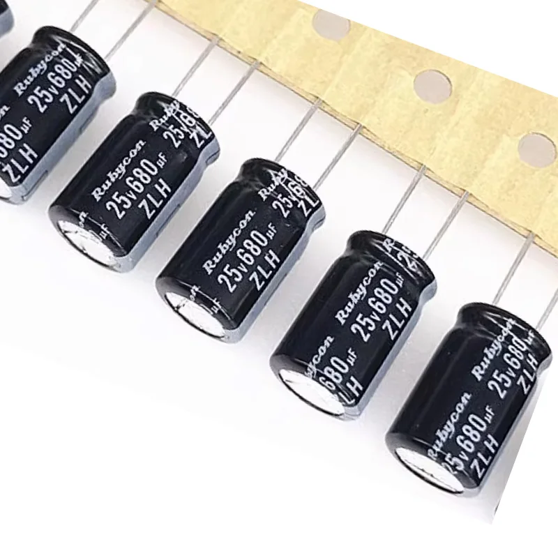 

20 шт. оригинальный 425v680uf 10*16 японский Rubycon конденсатор 425V 680UF 10X16 ZLH высокочастотный долговечный Алюминиевый Электролитический