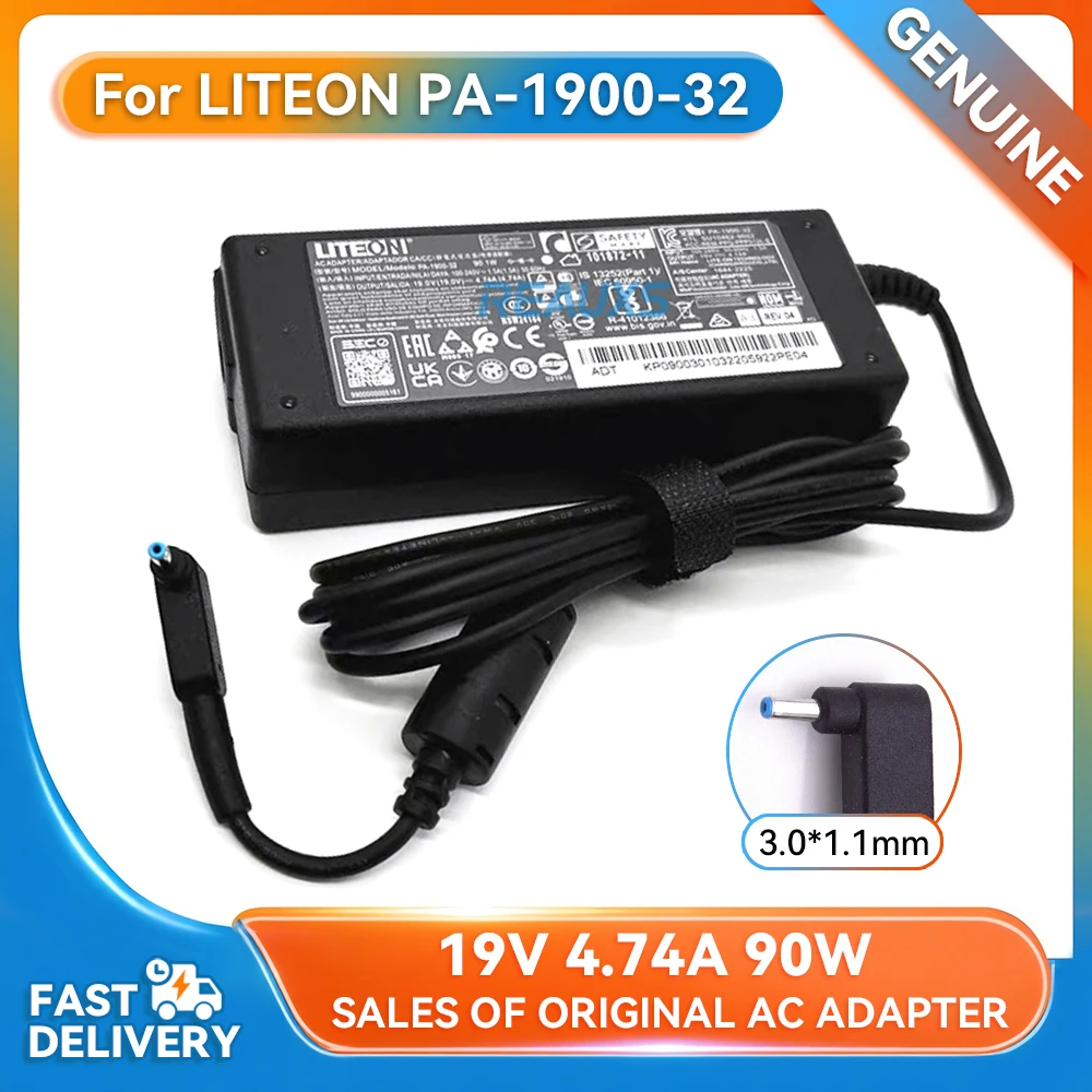 

Genuine Liteon PA-1900-32 19V 4.74A 3.0*1.1mm 90W Laptop AC Adapter Charger Power Supply for Acer A517-53-593A SWIFT X SFX14-41G