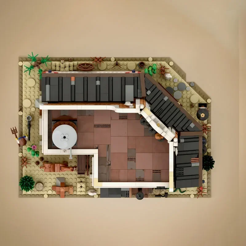 Moc Building Blocks Architecture Model Medieval Border Clinic Modular Building Blocks Gift Children's Toys DIY Assembly Set