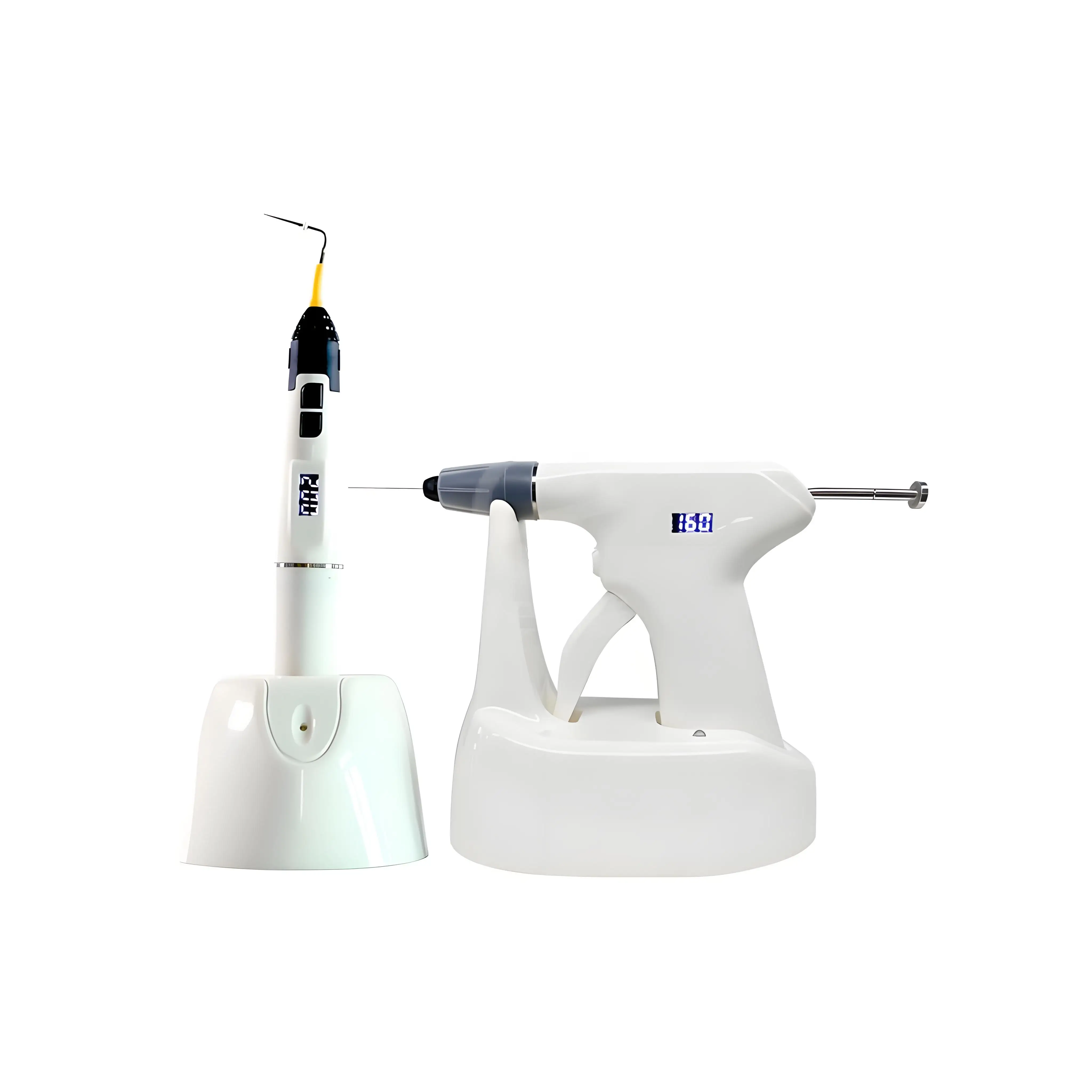 

New Dental 2 in 1 Cordless Wireless Percha Gutta 2 in 1 Gun Pen Tip Heating Plugger Needle Endodontic Root Obturation System Set