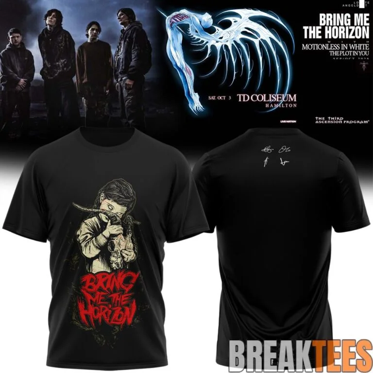 2026 Bring Me The Horizon Tour World Tour Summer Men's and Women's Pure Cotton T-shirt Comfortable Ins Y2k