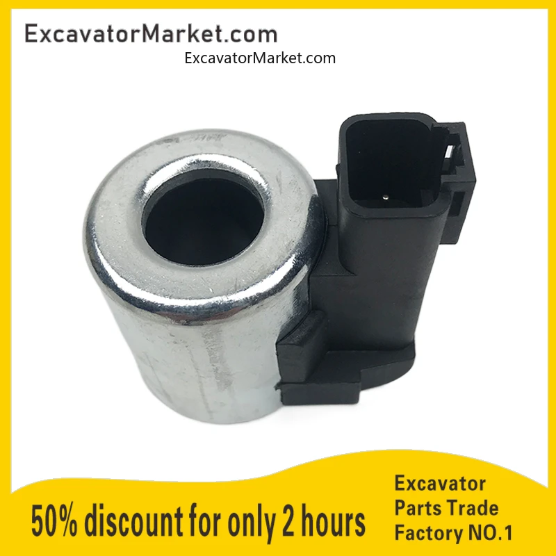 

Excavator Parts For Hyundai Excavator Accessories R210 215 225 275 305-7 Pilot Safety Lock Solenoid Valve Coil Excavator Parts