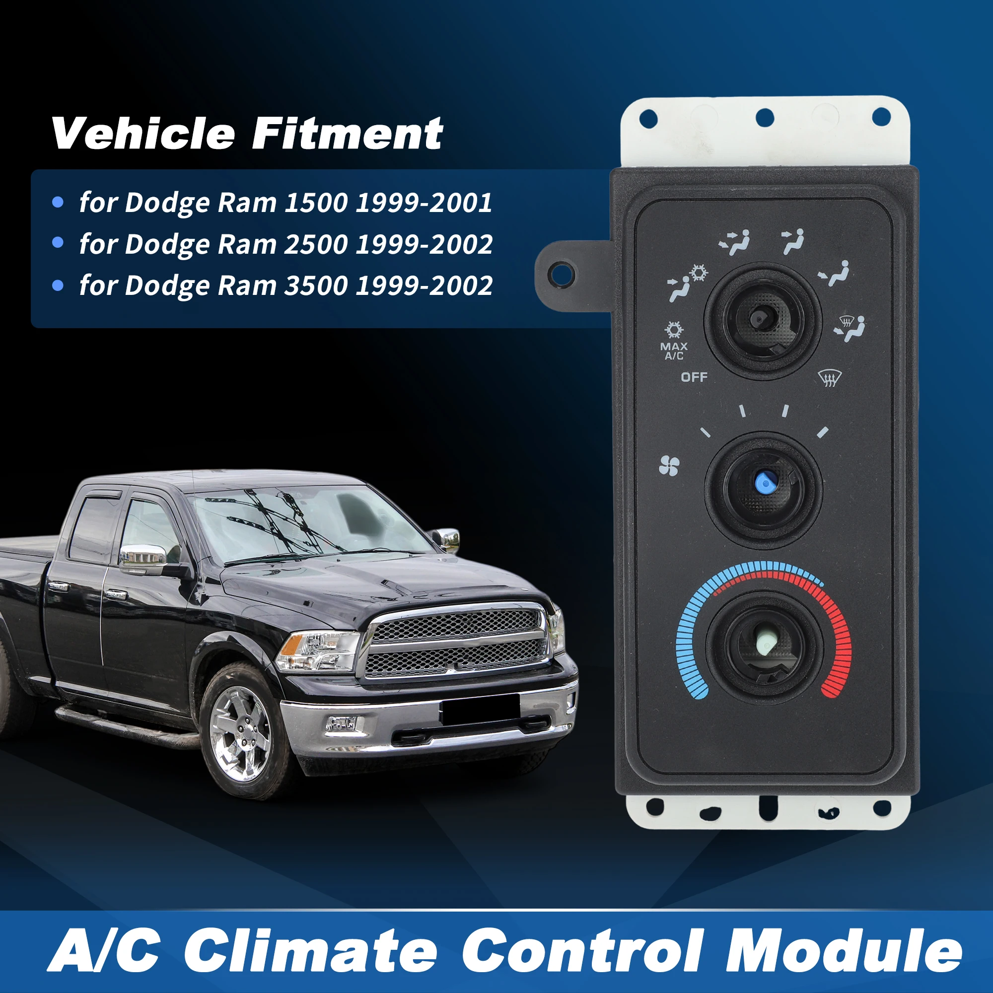 

5015734AA Модуль климат-контроля обогревателя кондиционера для Dodge для Ram 1500 1999-2001 гг. для Ram 2500 3500 1999-2002 No HS364/68171480AA