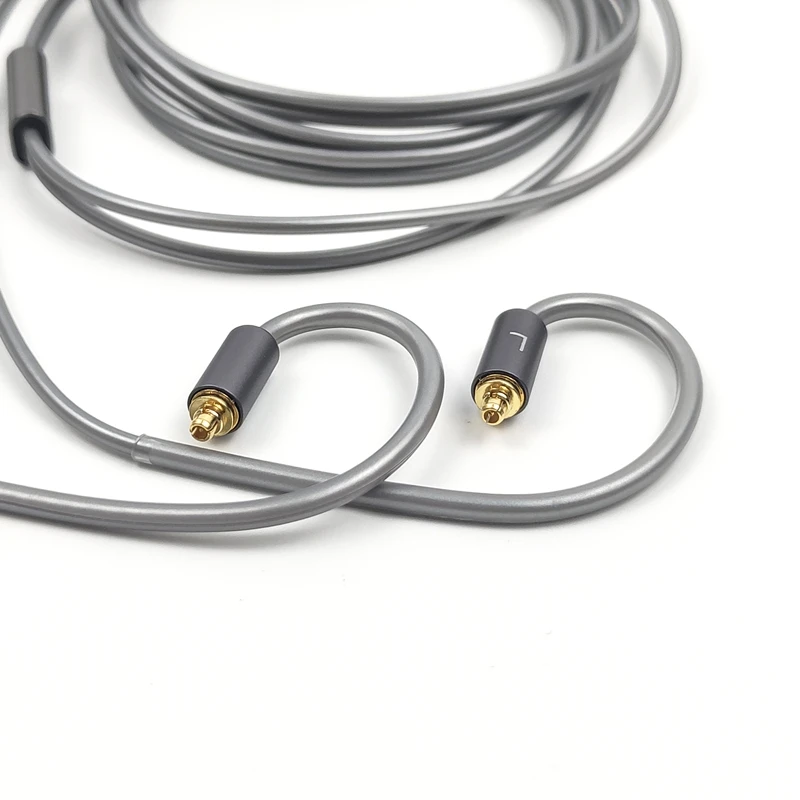 głowicy MMCX, кабель для наушников, регулятор громкости микрофона, замена, совместимого для Sennheiser IE200 IE300 IE600 IE900 3,5 мм L, гибокий разъем