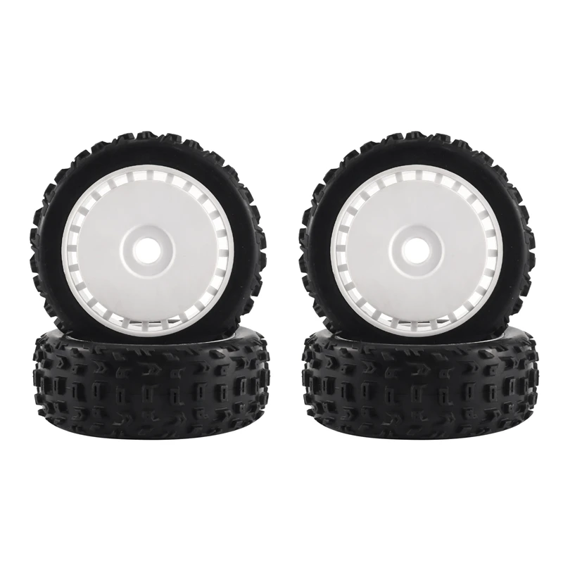 

4Pcs 116Mm 1/8 RC Off-Road Buggy Tire Wheel 17Mm Hex For ARRMA Traxxas Redcat Team Losi Kyosho VRX HPI WR8 HSP Hobao