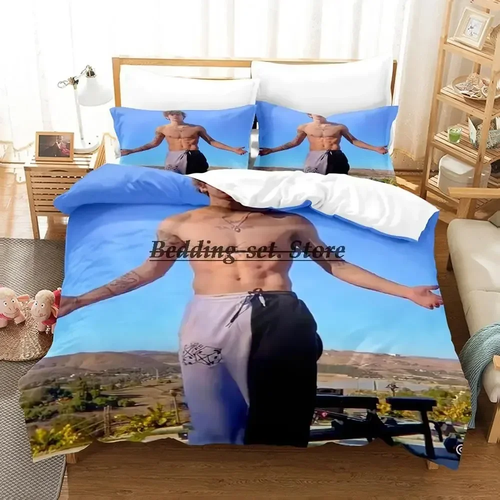 Exquisite Vinnie Hacker Merch Bedding Set Single Twin Full Queen King Size Bed Set Aldult Kid Bedroom Duvetcover Sets 3D Bed She