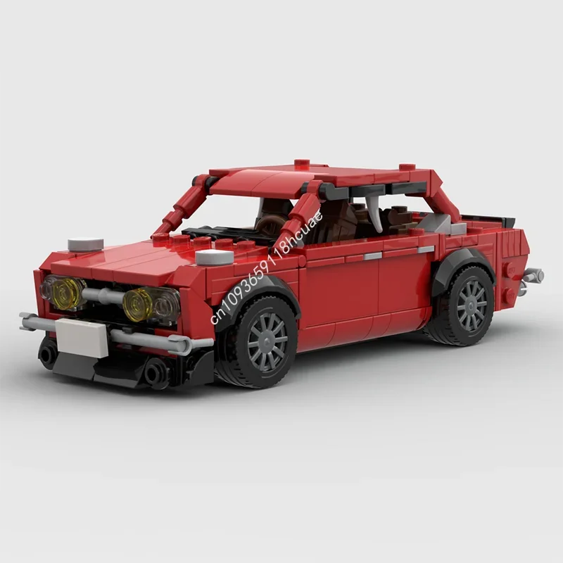 

389pcs MOC Datsun Bluebird SSS 510Sunny City Champions Supercar Model Building Blocks Creative Toys Modular Festival Gifts