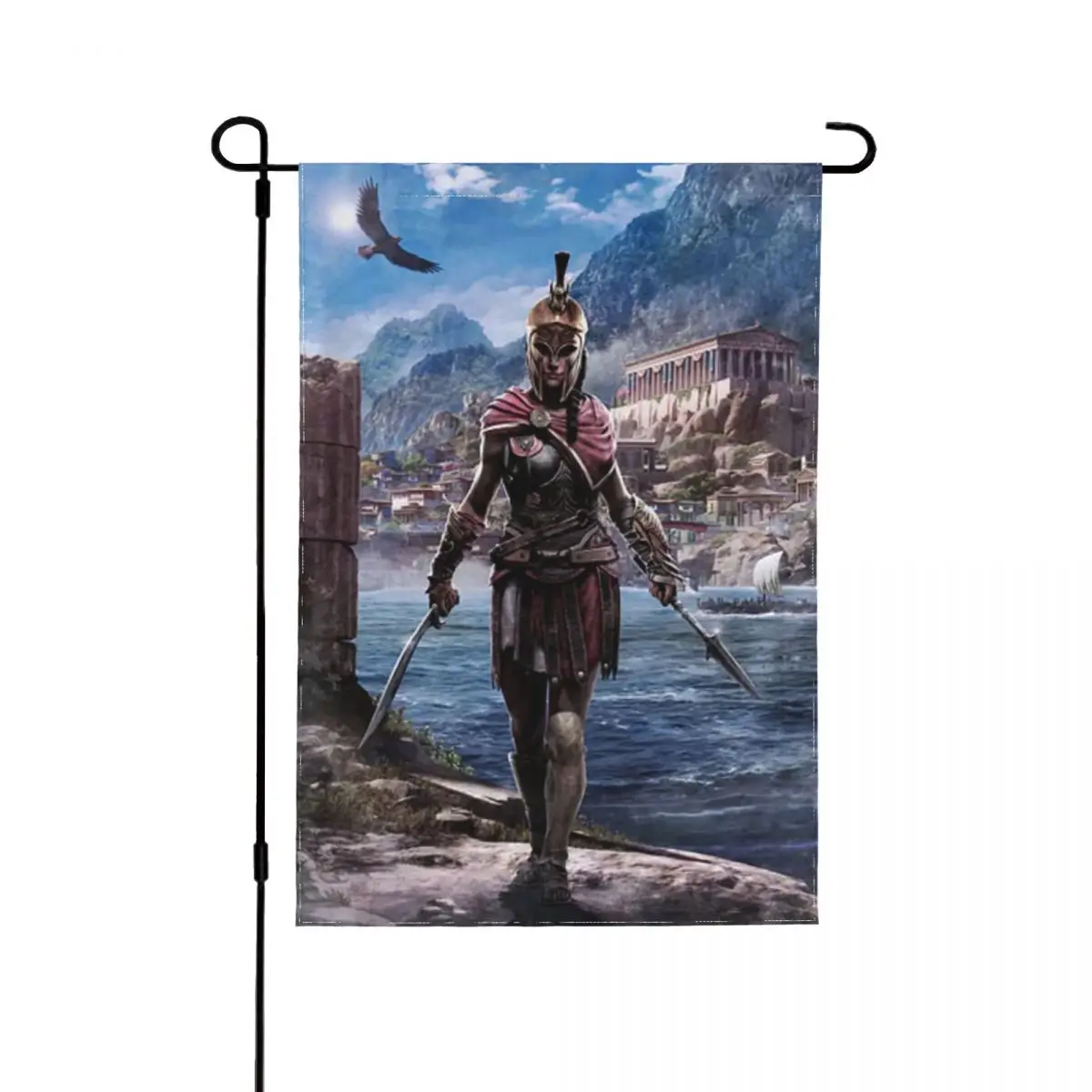 Póster con ilustración inspirada en el juego de mesa Catan, cartel para jardín de hierbas, bandera para patio delantero, bandera patriótica para jardín