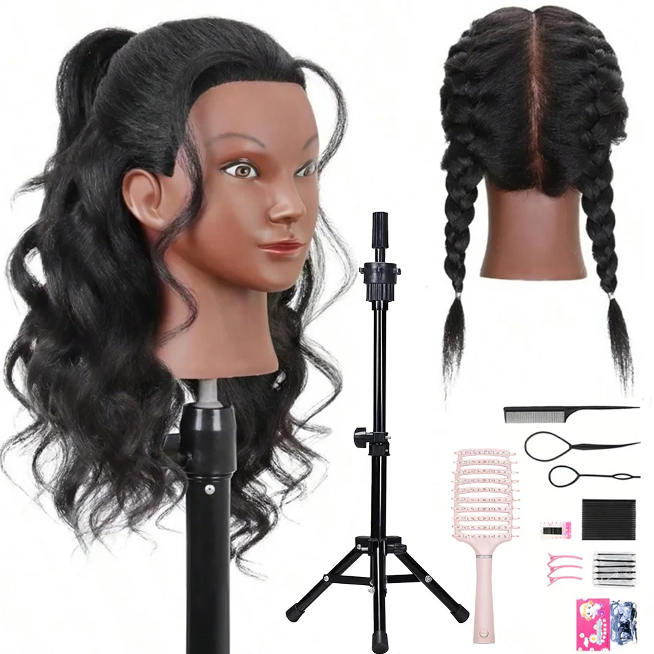 realistic-mannequin-head-with-100-real-hair-for-styling-practice-and-hairdressing-training-dummy-head-with-11pc-braiding-tools