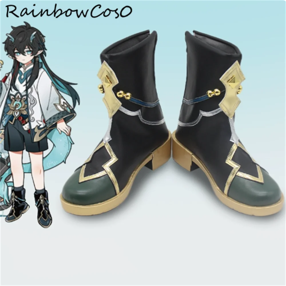 

Dan Heng Imbibitor Lunae Honkai Impact Honkai: Star Rail Cosplay Shoes Boots Game Anime Halloween Christmas RainbowCos0 W4606