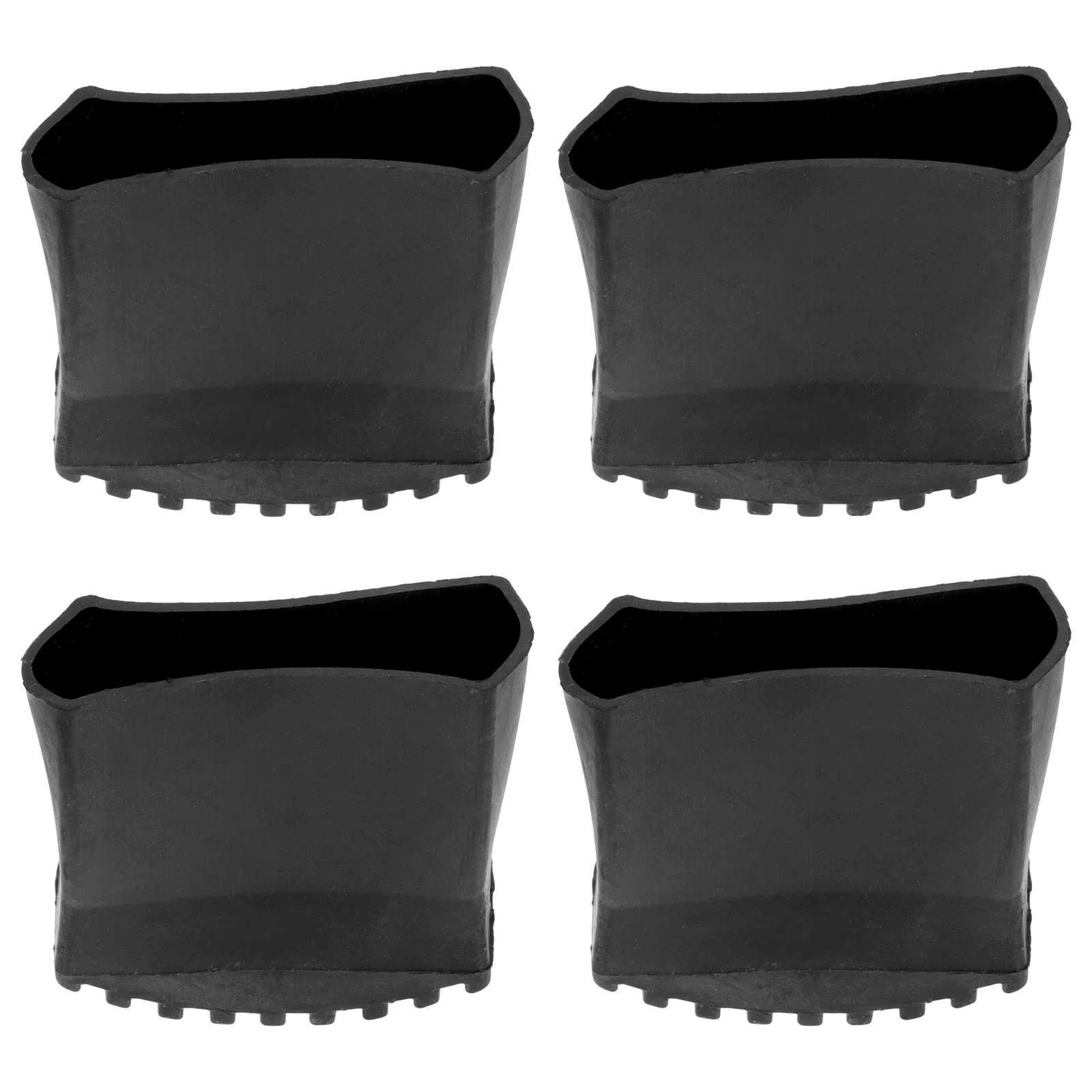 4 Pcs Ladder Feet Protector Wear-resisting Pad Leg Covers Furniture Wear-proof Mats Rest Protective Black