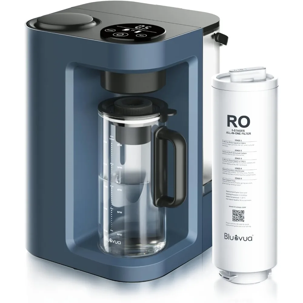 

RO100ROPOT-Lite(UV) Countertop Reverse Osmosis Water Filter System, 7-Stage Purification with UV and Remineralization