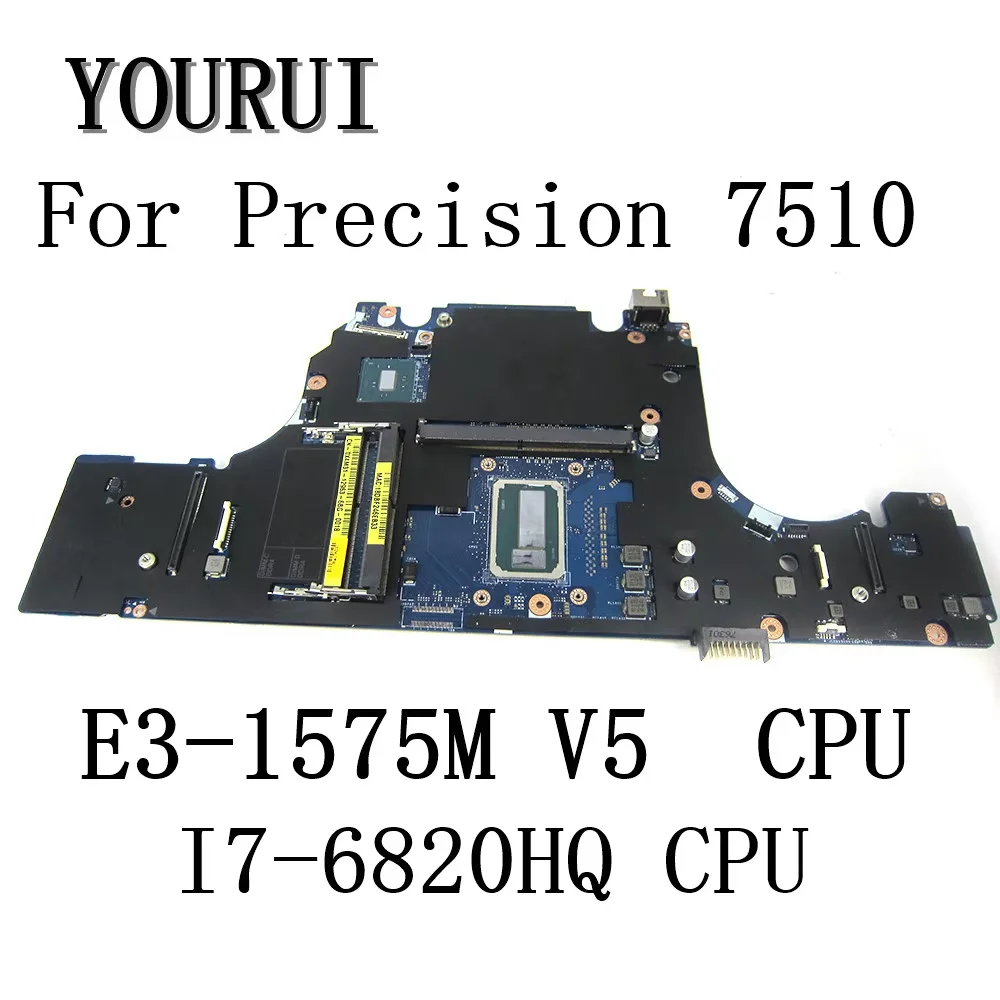 

FOR Dell Precision 15 7510 Workstation Laptop Notebook Motherboard with E3-1575M V5/I7-6820HQ CPU LA-C541P CN-0X4M31 CN-086PC0