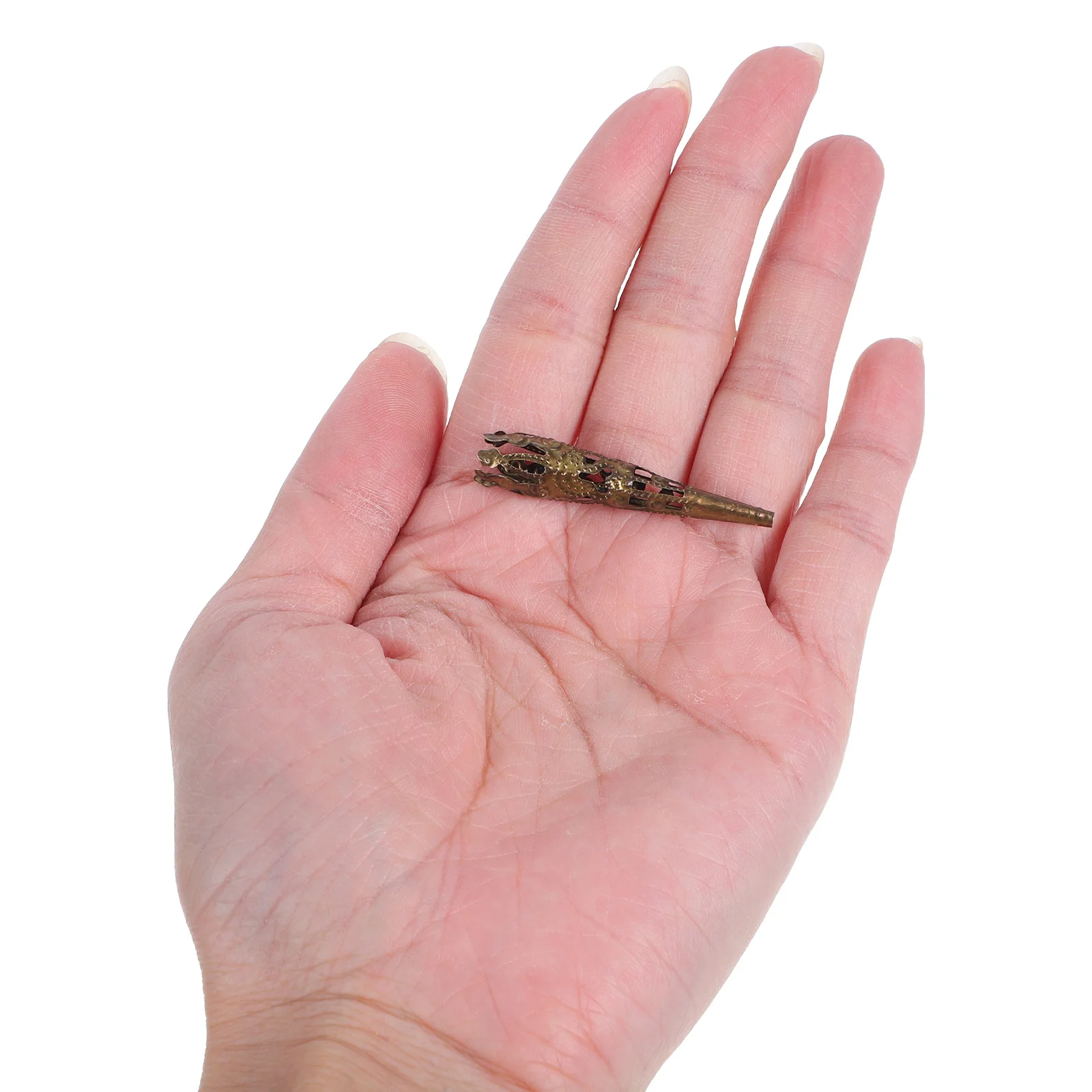 

100 шт., длинный держатель для цветов в форме трубы, железные 5-лепестковые колпачки для бусин, филигранная фурнитура для ожерелья, сережек, дизайн, древняя бронза