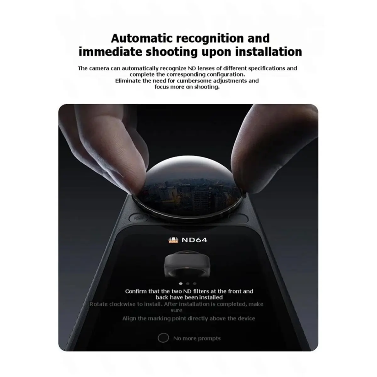ND Filter for X6 Camera ND16 Neutral Density Lens Filters for Outdoor Bright Light ND16
