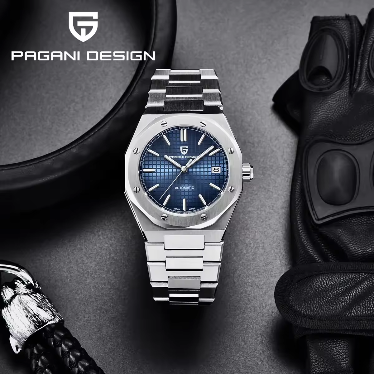 Relógio Automático Mecânico Masculino PAGANI DESIGN Novo, 40MM, Safira de Alta Qualidade, Calendário, Aço Inoxidável, À Prova D'Água 20Bar