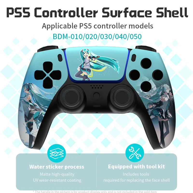 

PS5 Controller Case Touchpad Gamepad Cover Replacement Front Backplate Controller Case Limited Edition Angel for BDM-010/020/030