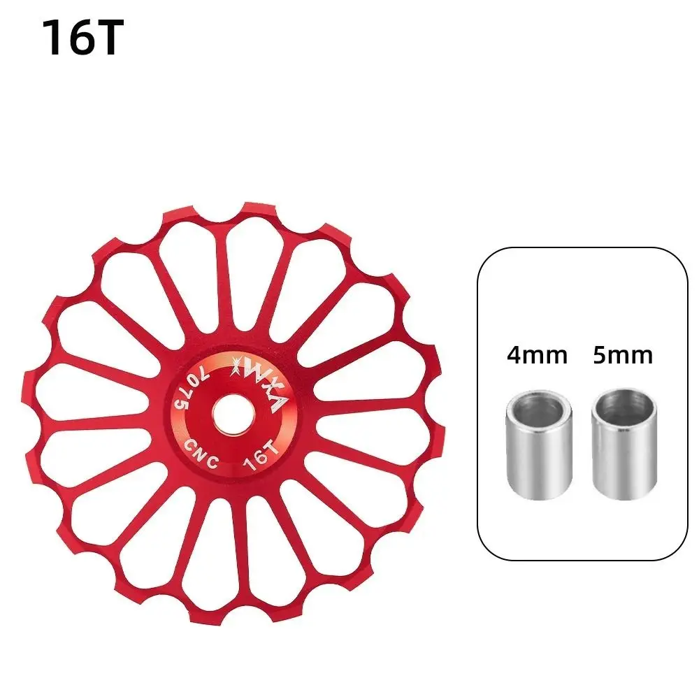 

10T-17T Bicycle Guide Wheel Ceramic Bearing Jockey Wheel MTB Bicycle Rear Guide Wheel Axis Adapter Bike Guide Roller
