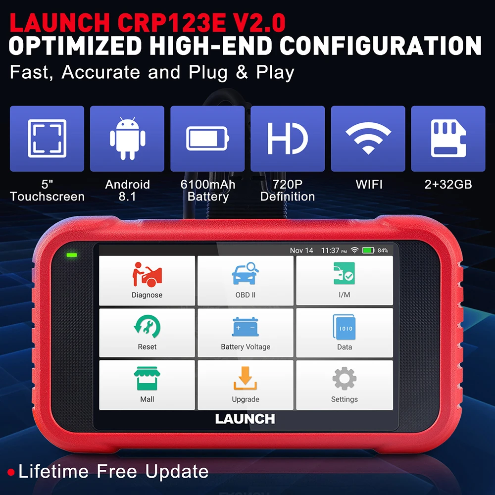 ✨ LAUNCH CRP123E プロフェッショナル 診断ツール ✨ LAUNCH X431 CRP123E V3.0 CRP123I V3.0 無料アップデート 自動OBD2