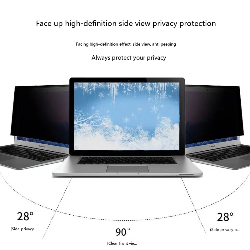 Clip On Privacy Screen Filter 11.6-34 Inch Anti Spy Blue Light Shield for Laptop Monitor