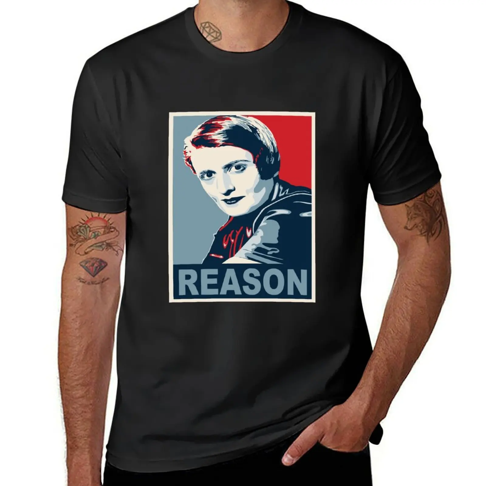 Ayn Rand T-Shirt tops oversizeds summer tops plain plain white t shirts men