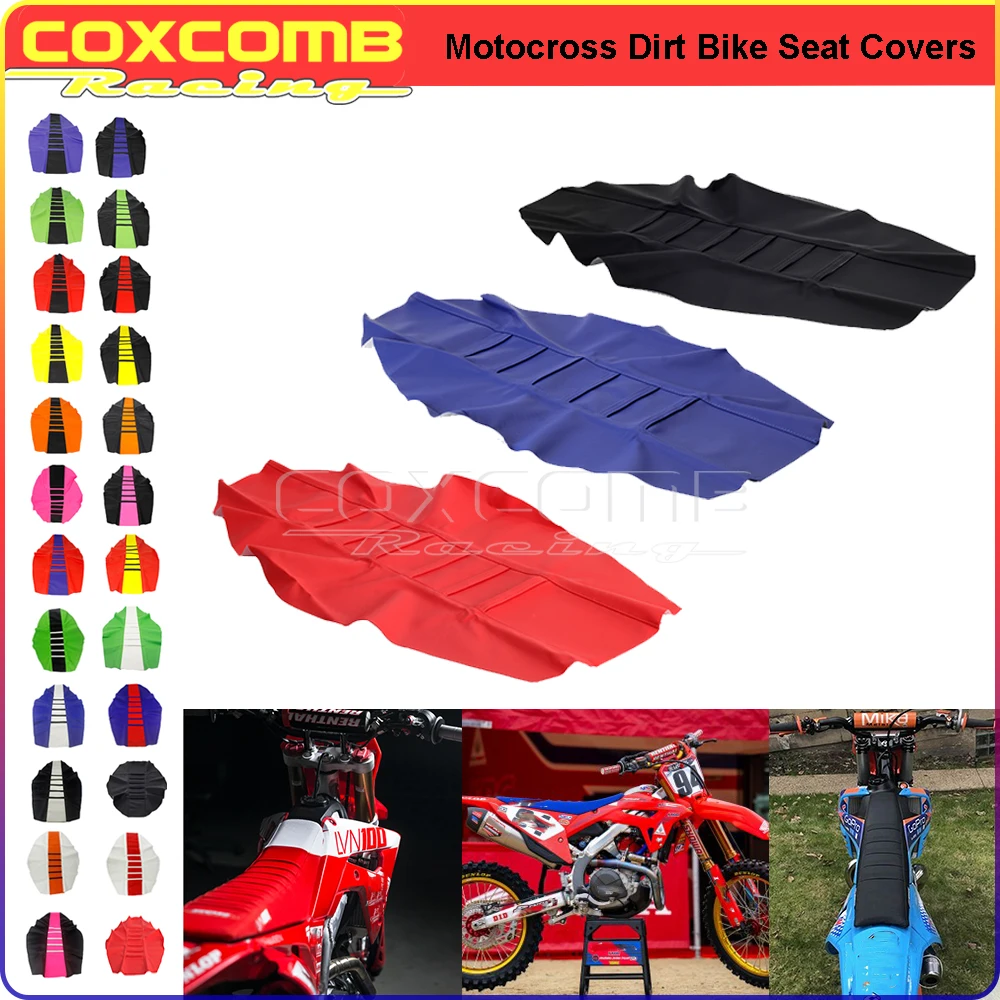 

Antislip Gripper Plated Seatcover Traction Dirt Bike Off Road Seat Cover For Honda Yamaha Suzuki CRF WR TTR RM RMZ Supermoto