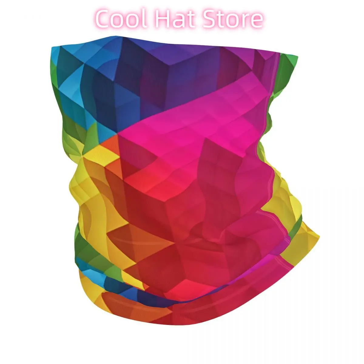 

Three Dimensional Square Bandana Neck Cover Printed Wrap Scarf Multi-use Cycling Riding for Men Unisex Thin