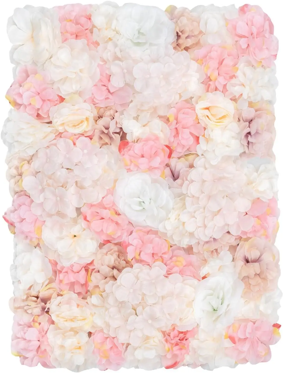 

Цветочные панели для стены, 12 шт., 24x15 дюймов, искусственные цветочные панели для декора стен на свадьбу, вечеринку, детский праздник, декор для невесты, искусственные шелковые цветы (12 шт.)