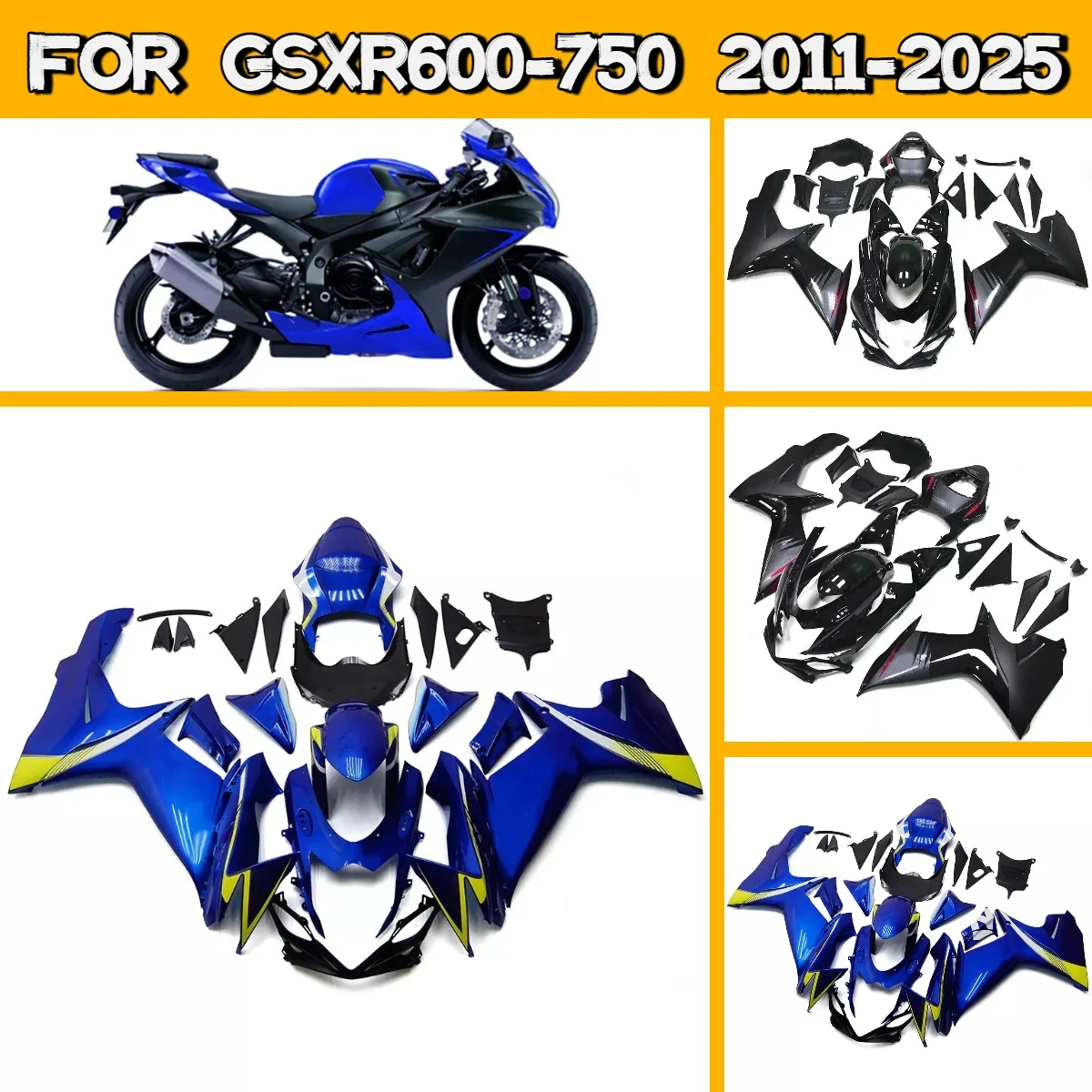Body Parts Fairings 2011-2025 GSXR600 GSXR750 Motorcycle Accessories Fairing Set for 11-25 Suzuki GSXR 600 750 Hight Quality