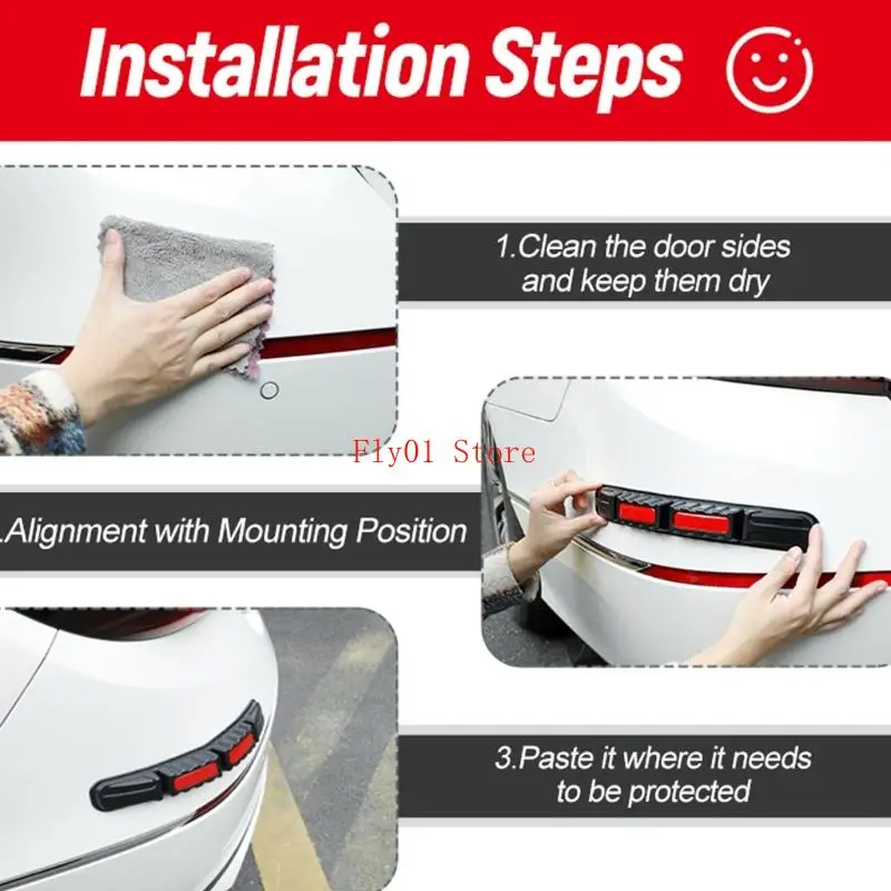 

Adhesive Unviersal Car Bumper Strips Reflective Anti Impact Tape for Damage Prevention and Upgrade