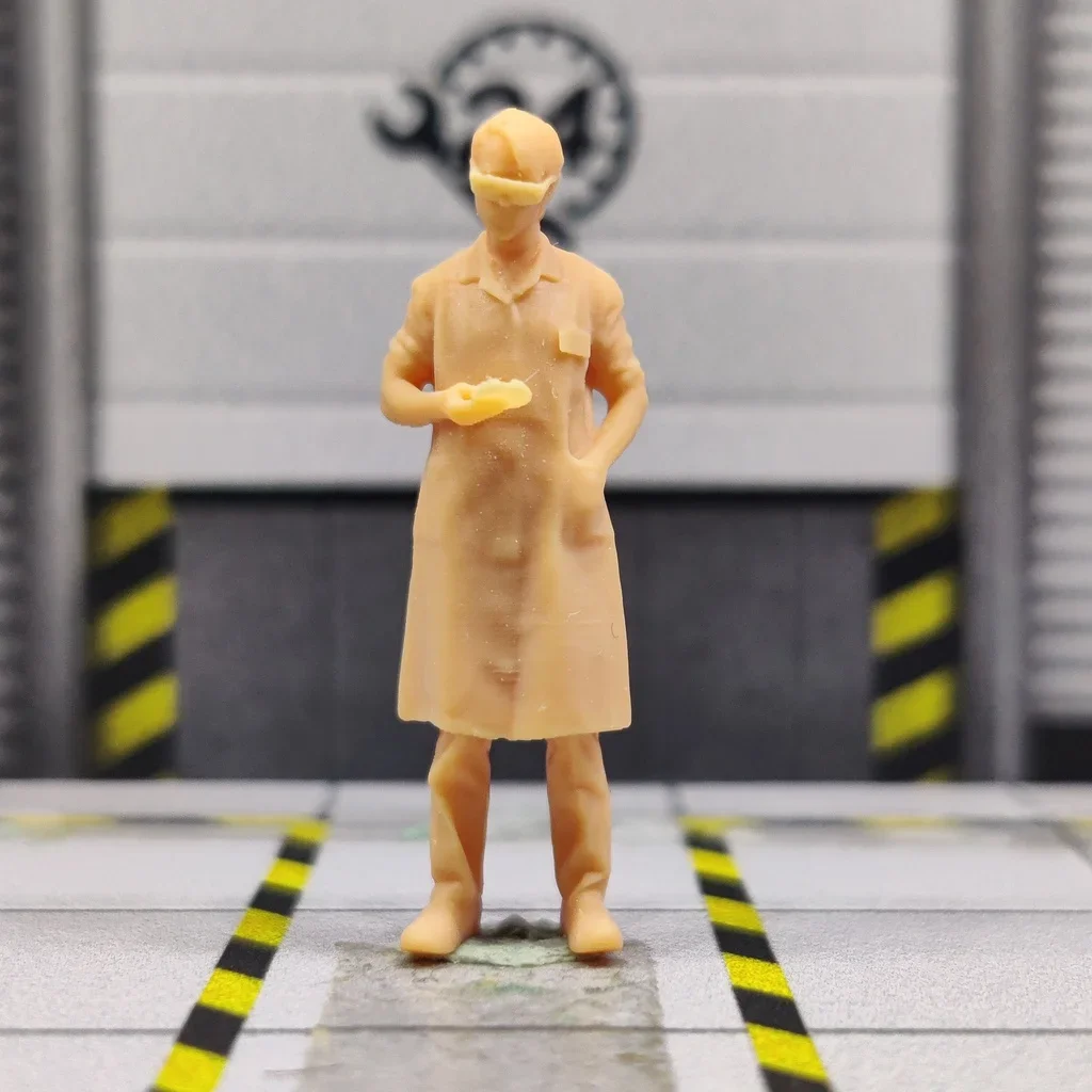 1/64 Modell Harz Wissenschaftler Arzt Professor ungefärbte Miniatur Diorama hand bemalt t217