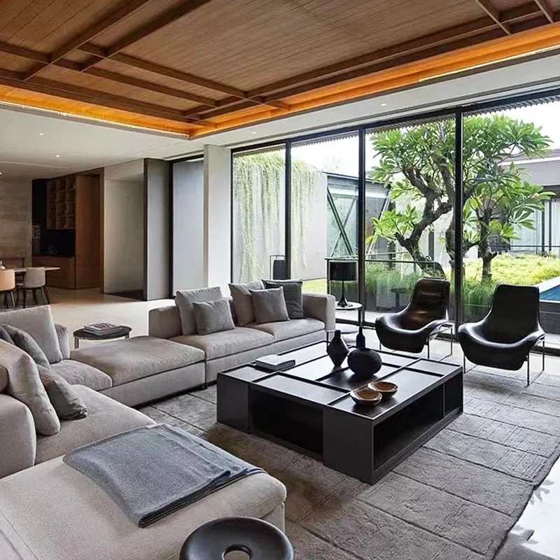 Nordic saddle leather special-shaped duck tongue chair, designer villa creative living room leisure single chair