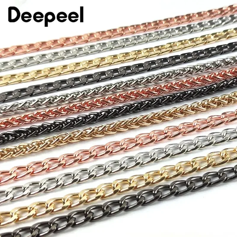 1Pc Deepeel 100/120cm Metalen Zakken Keten Handtas Riem Crossbody Schouderriem Portemonnee Handvat DIY Vervanging hardware Accessoires