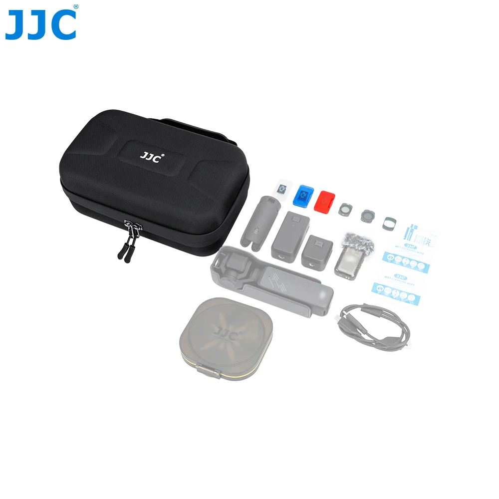 JJC Osmo Pocket 3 Carry Case Portable Hard Shell Travel Storage Case Waterproof for DJI Osmo Pocket 3 Creator Combo Accessories