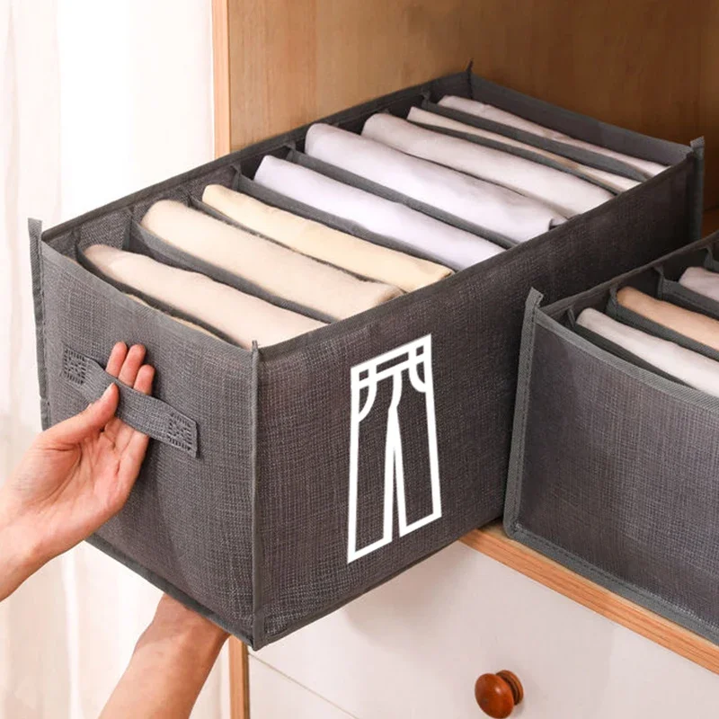 Hosen- und Jeans-Aufbewahrungsbox, Schubladenorganizer für Unterwäsche, BHs, Socken, Kleiderschrank-Organizer, T-Shirt-Organizer, Aufbewahrung – Detail 4