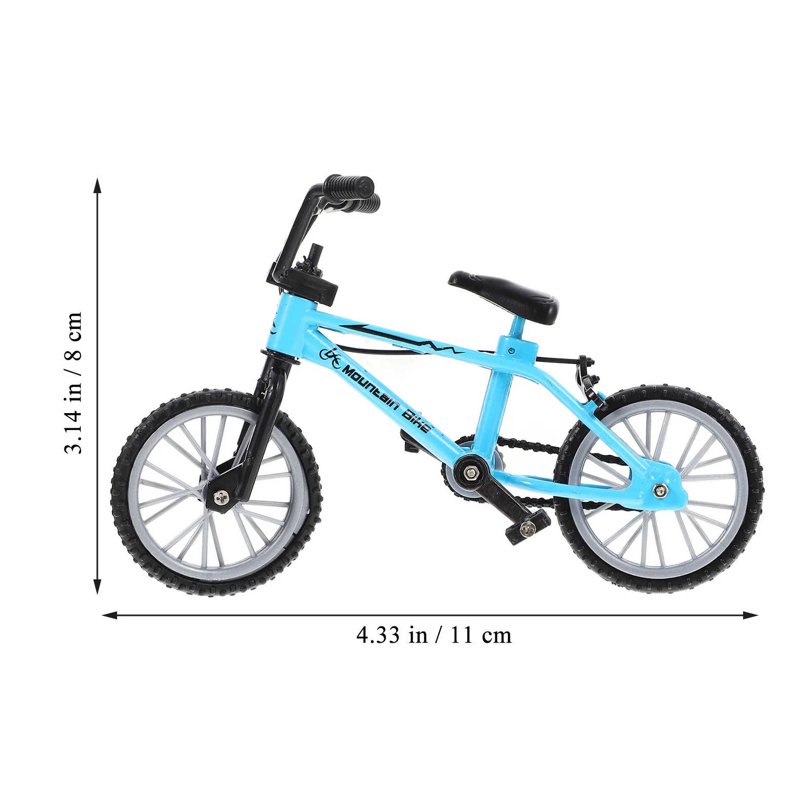 Miniature Bicycle Realistic Mini Bike Sturdy Metal Simulation Mountain Bike Photo Prop Mini House Micro Landscape Decor