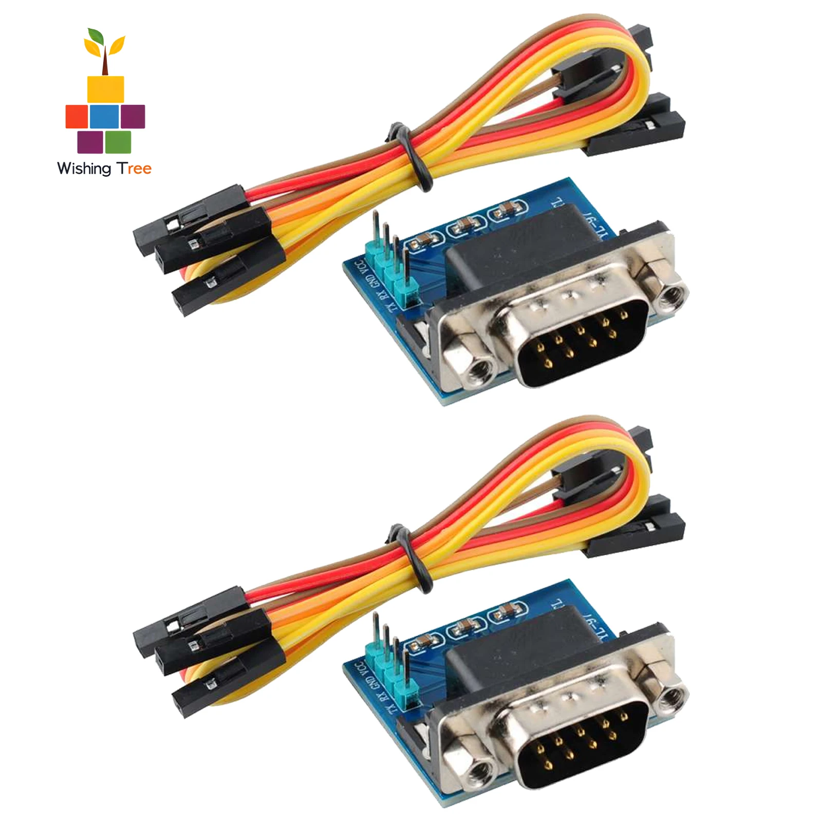 MAX3232 RS232 to TTL Serial Converter Module DB9 Male Connector for Arduino/STM32 Programming