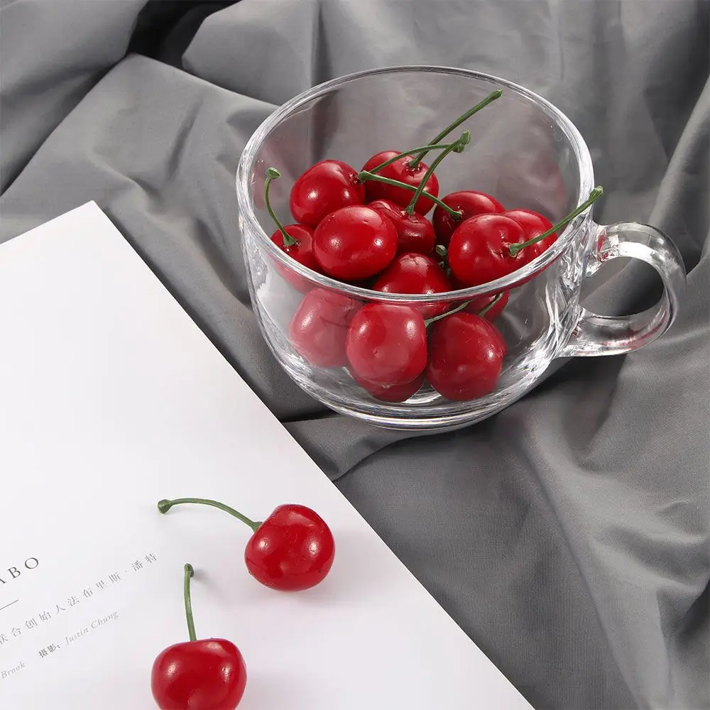 Foam Fruit Ornament Food Crafts Mini Faux Cherry Fruit Model Artificial Cherries Red Cherries