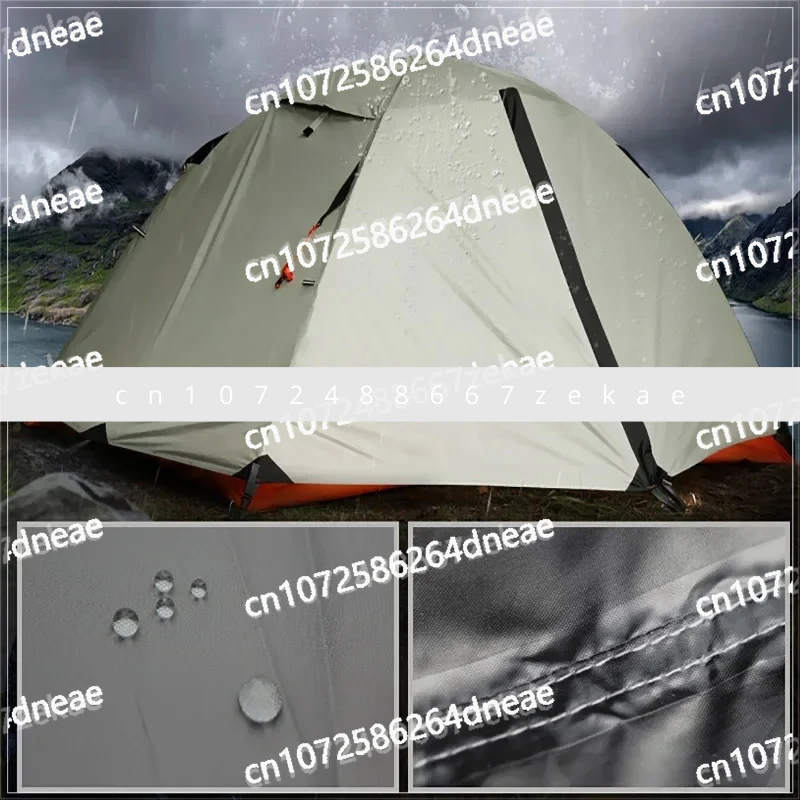 

Outdoor tent Double-layer warm and rainstorm-proof professional mountaineering trekking tent Ultra-light aluminum pole field