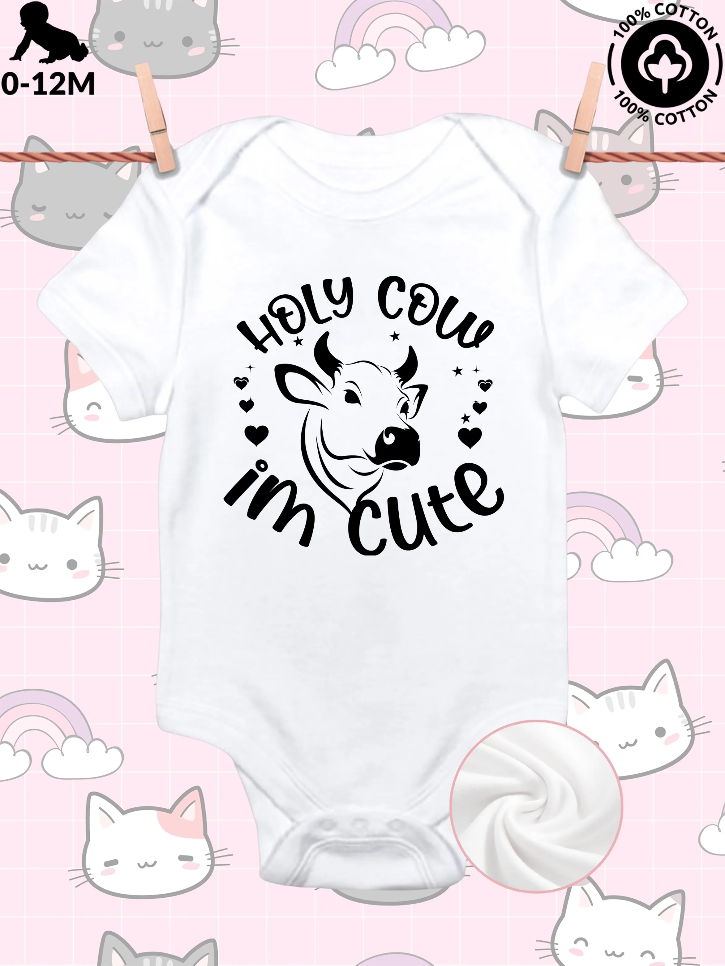 

Комбинезон для ползания унисекс «Святой Господь, я такая милая!», из чистого хлопка, мягкий, всесезонный, белый, 190 г/м²