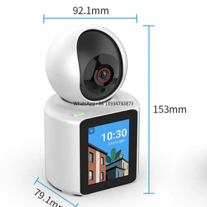 Home bidirectional video and voice call monitoring camera with 360 degree rotation, wireless mobile phone remote indoor night