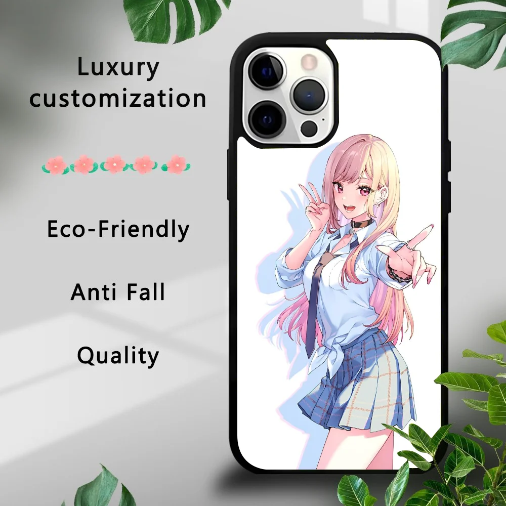 K-Kitagawa Marin Cute Anime Girl Phone Case For IPhone 16 15 14 13 Pro Max 11 Mini Alex Mirror For Magsafe Wireless