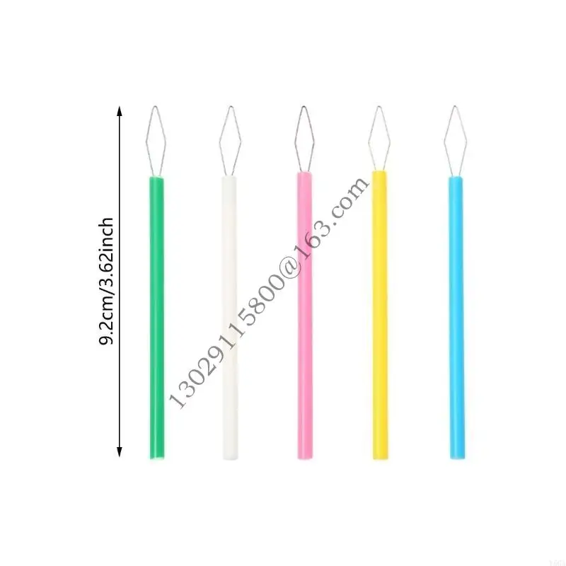 20 pezzi colorato thread cucito cilindrico colorato threadle aghi per cucire .y5ga
