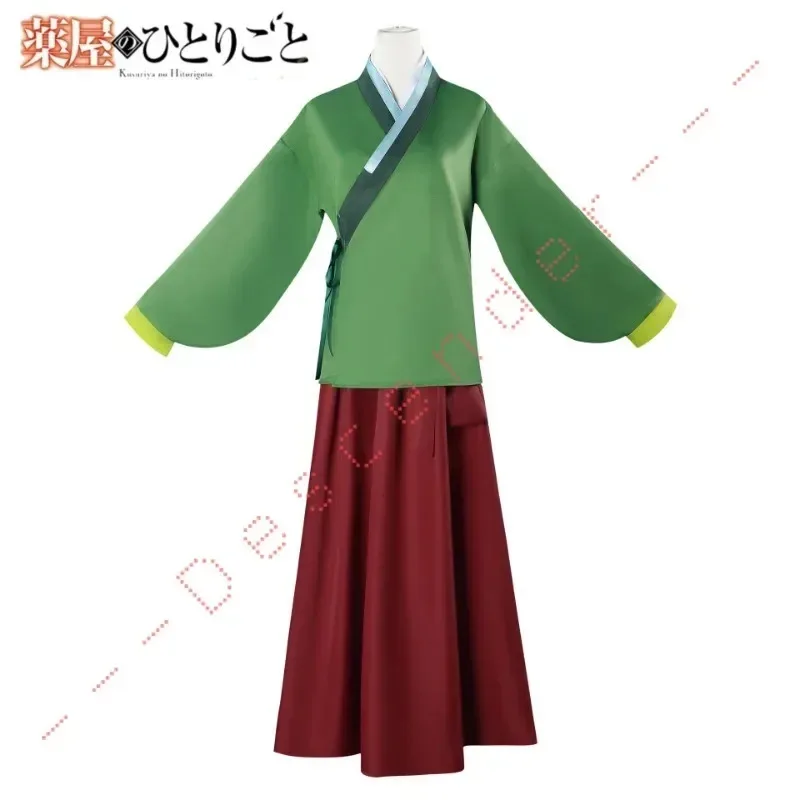 الدب دن ماوماو تأثيري حلي شعر مستعار أنيمي يوميات الصيدلي فستان أخضر علوي دبوس الشعر Kusuriya No Hitorigot جديد 2025